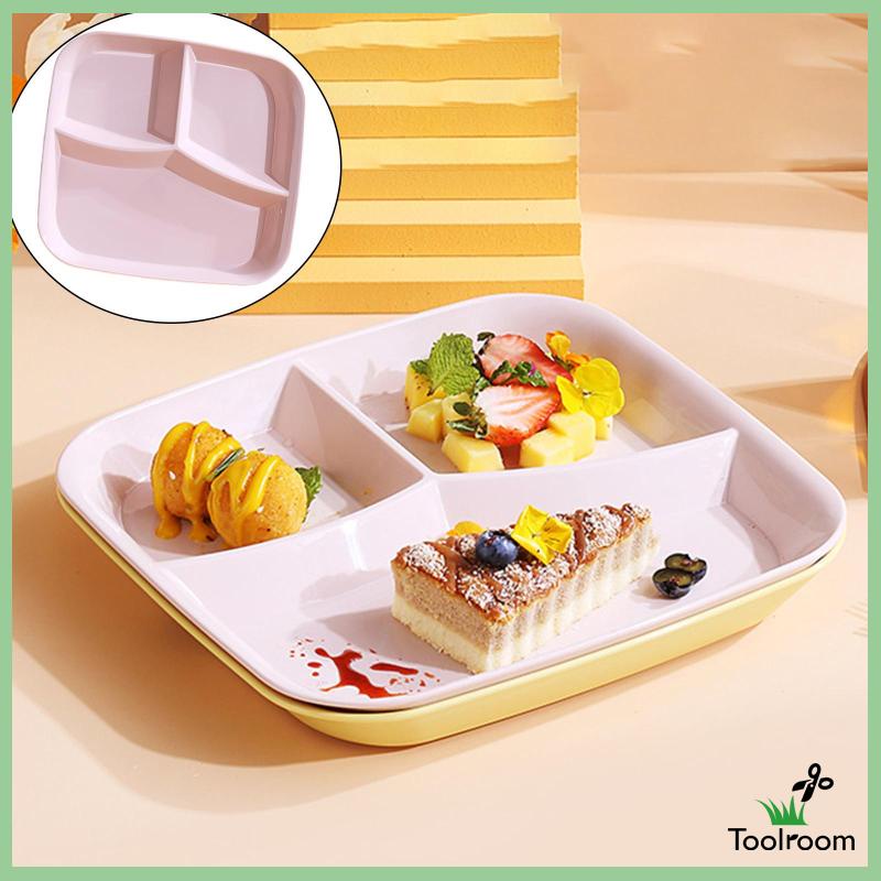 Khay Đựng Thức Ăn 3 Ngăn Tiện Dụng Cho Nhà Hàng / Nhà Bếp