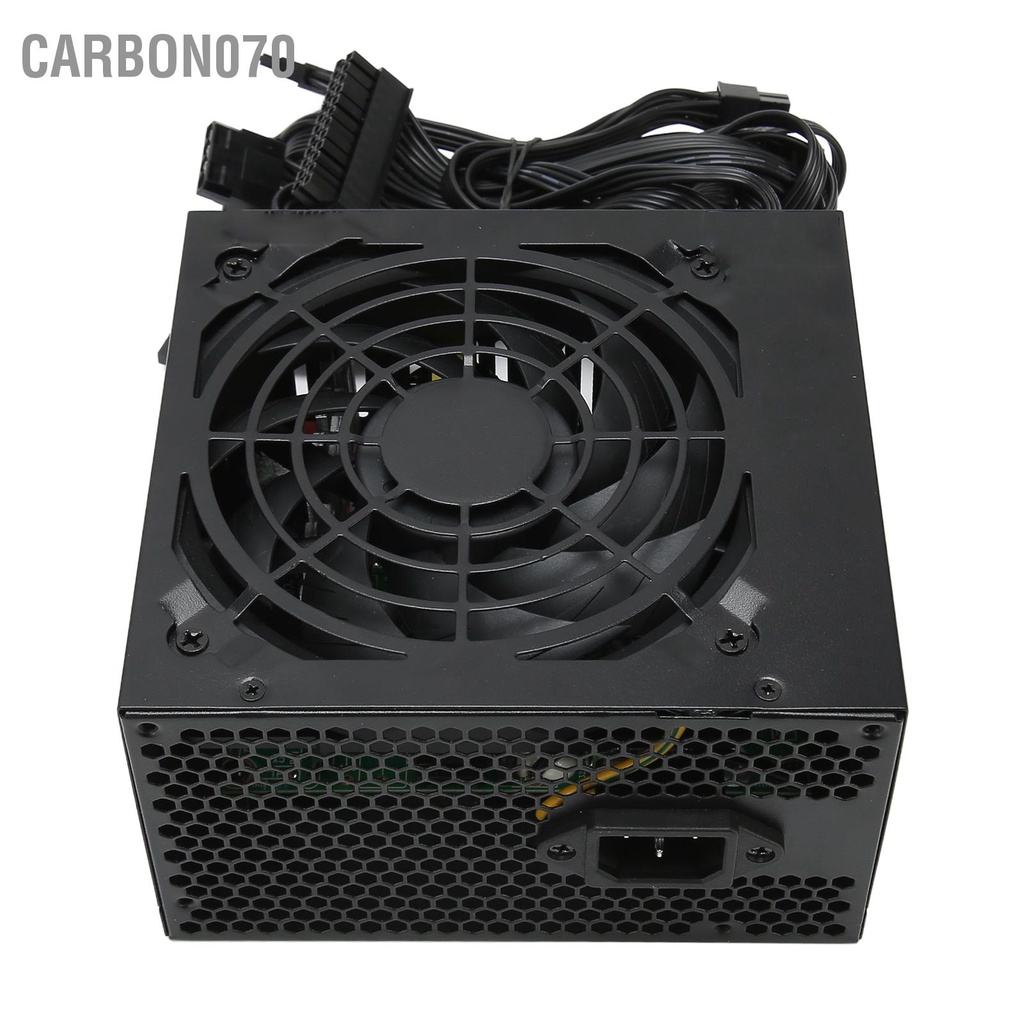 Carbon070 Bộ nguồn 550W Bảo vệ đa năng Tự động ngắt 120mm Mang yên tĩnh Quạt chơi game cho khung máy tính để bàn