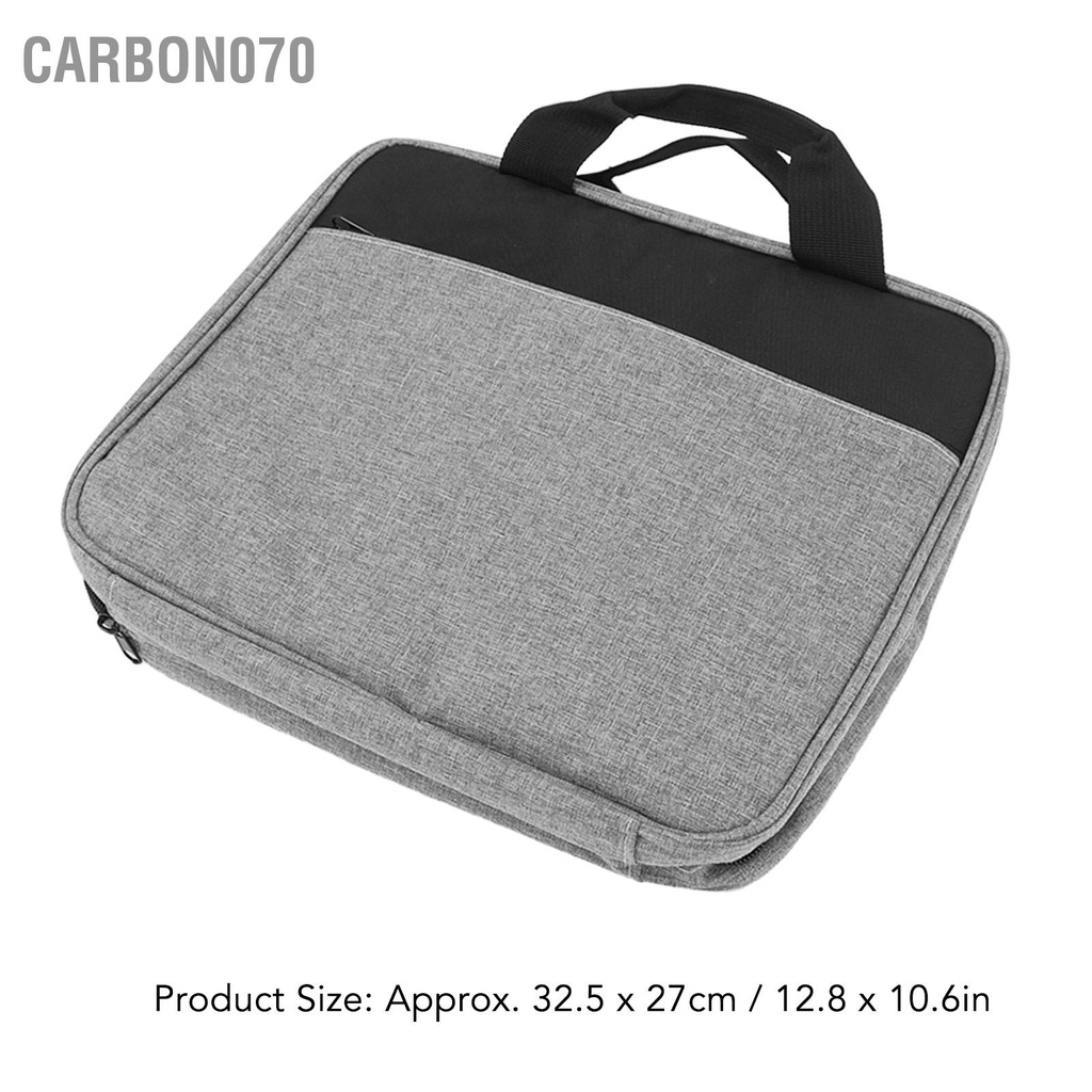 Carbon070 Vỏ Laptop Màu Xám Đậm Vải Chống Thấm Nước Dây Kéo Kim Loại Thoải Mái Tay Cầm Cho Văn Phòng Trường Học Tại Nhà