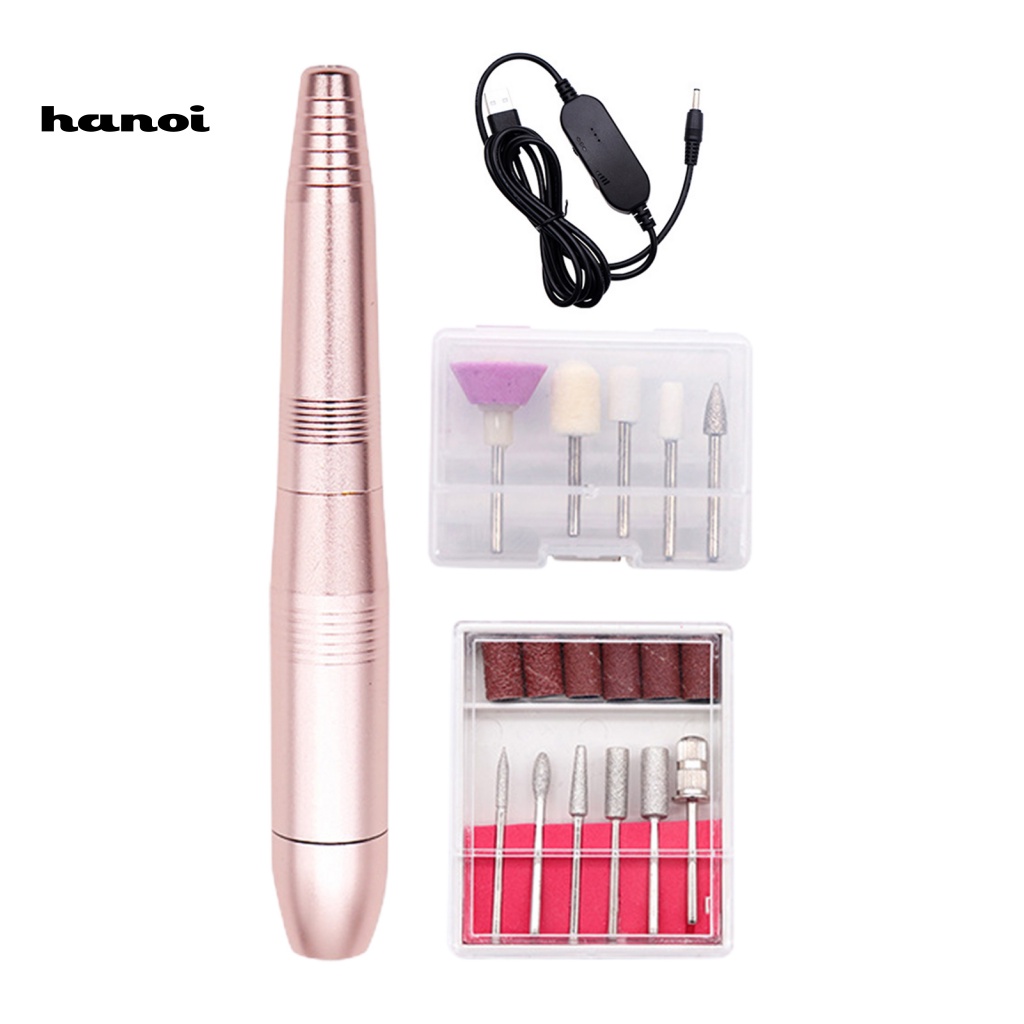 1 Bộ Máy Khoan Móng Tay 18000RPM-19000RPM Giao Diện USB Tiếng Ồn Thấp 5V / 1A Chuyên Dụng Cho Salon