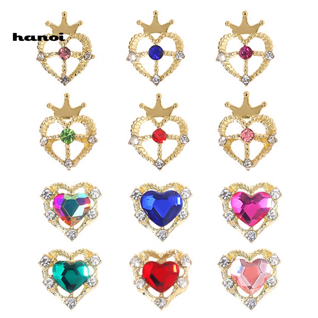 Set 10 Phụ Kiện Đính Trang Trí Móng Tay 3D DIY Thời Trang