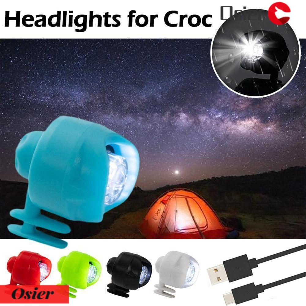 1 Đèn Pha Croc Nhỏ Có Thể Sạc Lại Dùng Trang Trí Giày
