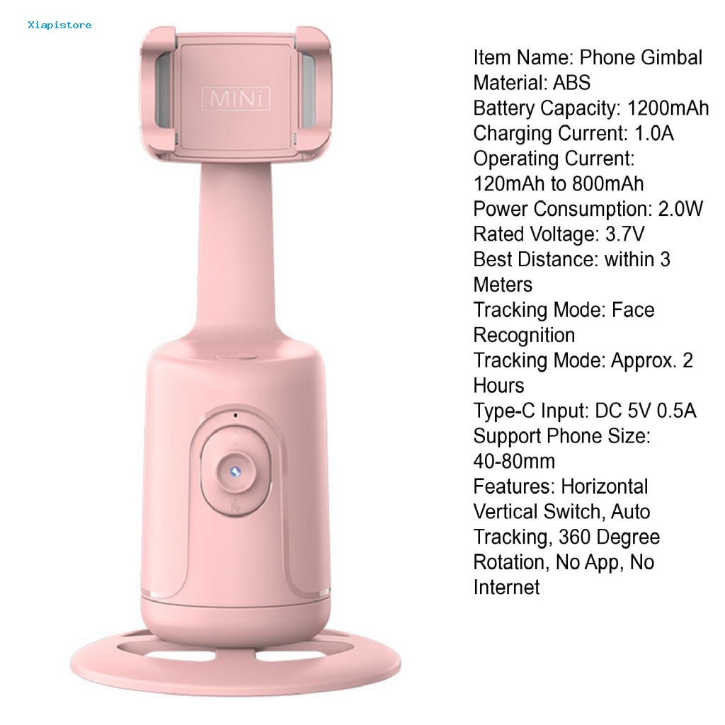 [Xiapistore] Giá Đỡ Ba Chân Nhận Diện Tự Động Xoay 360 Độ Không Ứng Dụng Cho Điện Thoại Gia Đình