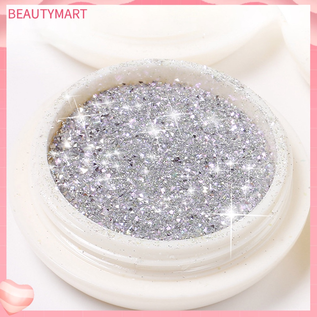 1 Bộ Bột Nhũ Phản Quang Trang Trí Móng Tay Kèm Que Xốp