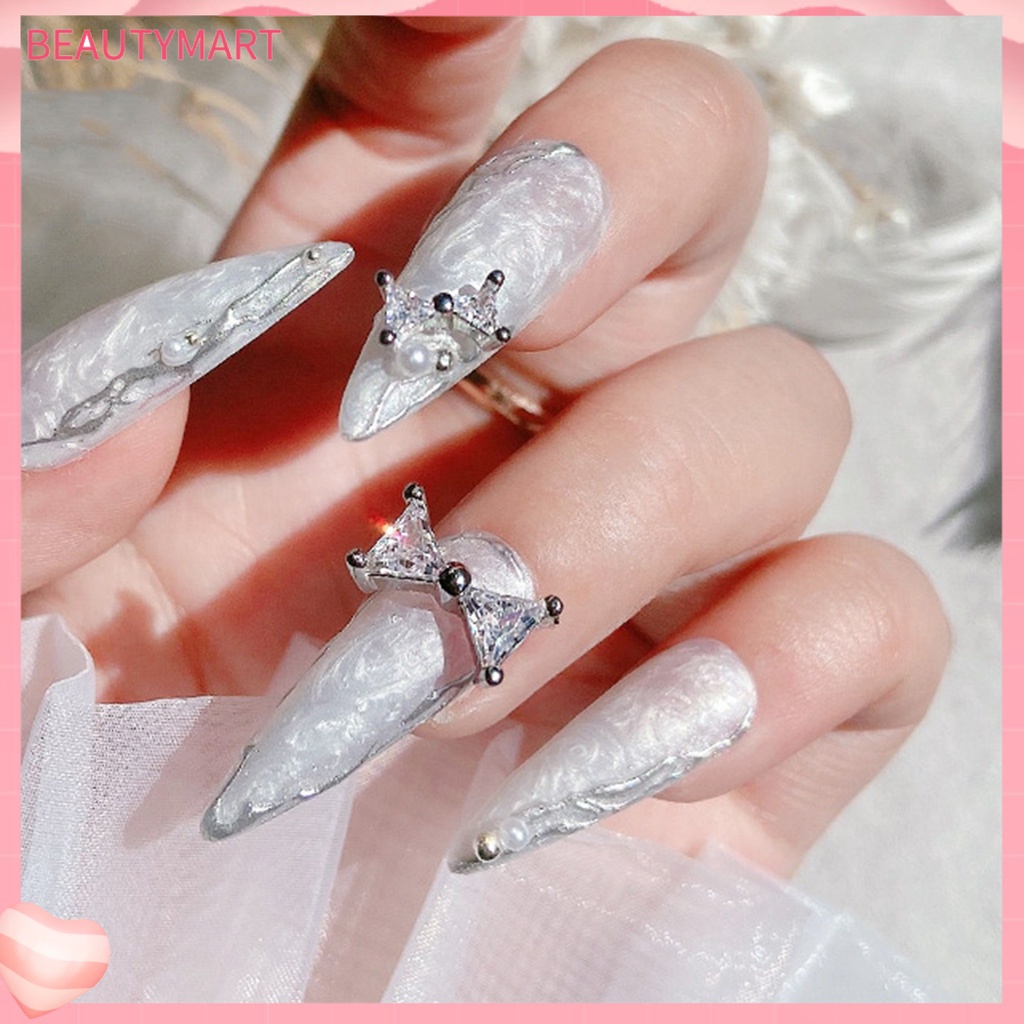 Đá Zirconia 3D Trang Trí Móng Tay Nghệ Thuật Chống Ăn Mòn Dành Cho Nữ