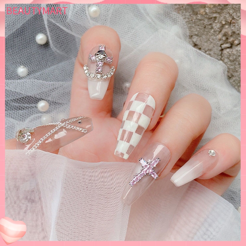 Phụ Kiện Trang Trí Móng Tay 3D Màu Sắc Sống Động Dễ Sử Dụng