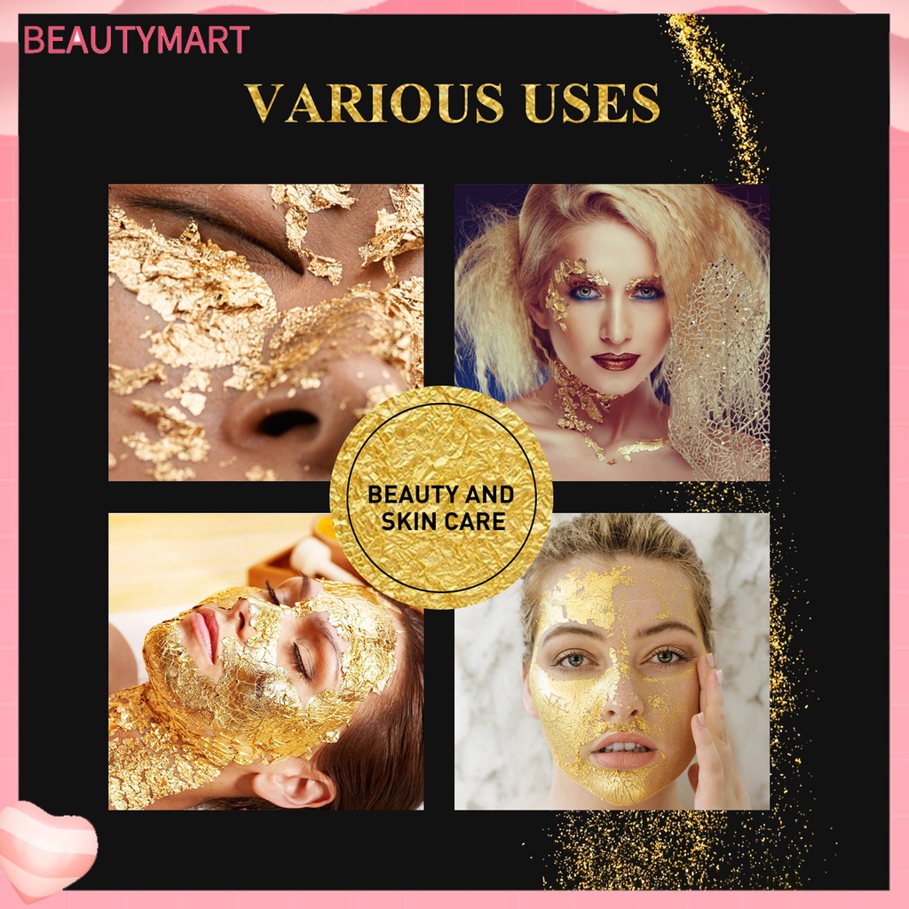 1 Hộp Lá Vàng Lấp Lánh Trang Trí Móng Tay An Toàn Không Dị Ứng Dễ Sử Dụng DIY