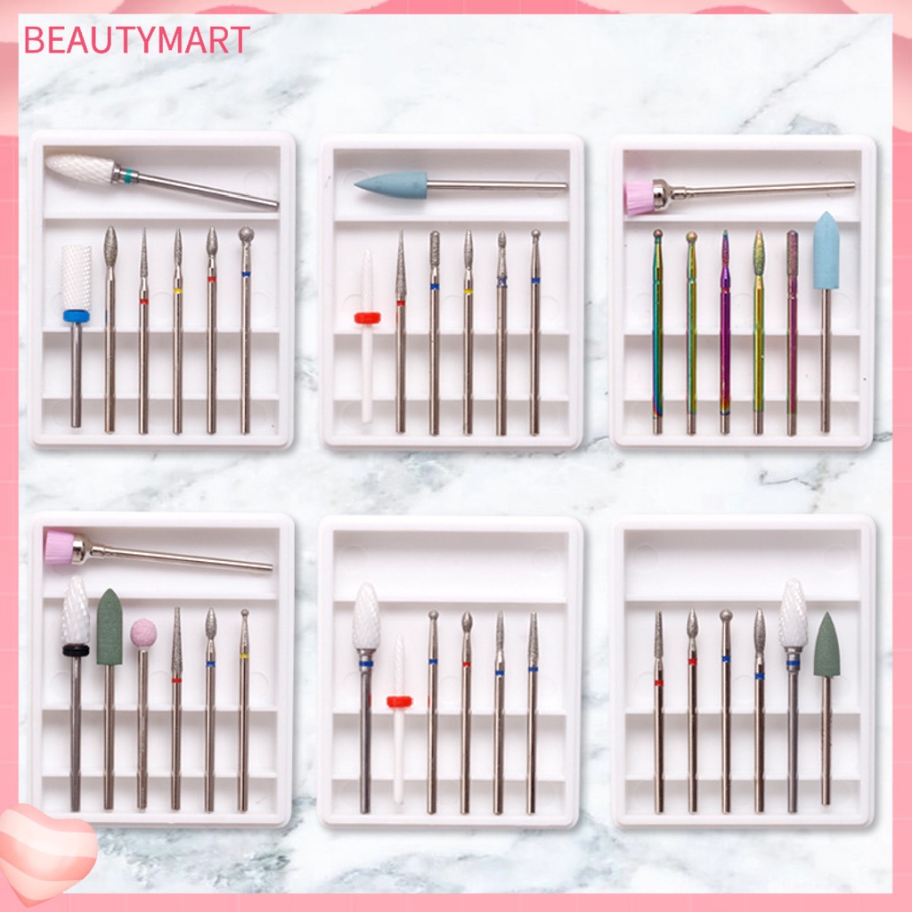 1 Bộ Đầu Mài Móng Tay Bằng Thép Vonfram Chuyên Nghiệp
