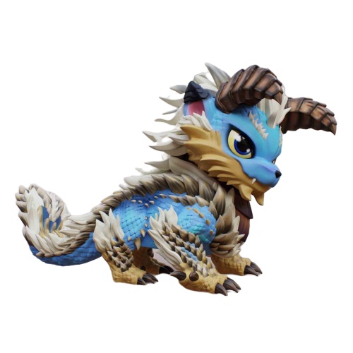 Mô Hình Quái Vật Thợ Săn Quái Vật Dễ Thương Dùng Trang Trí