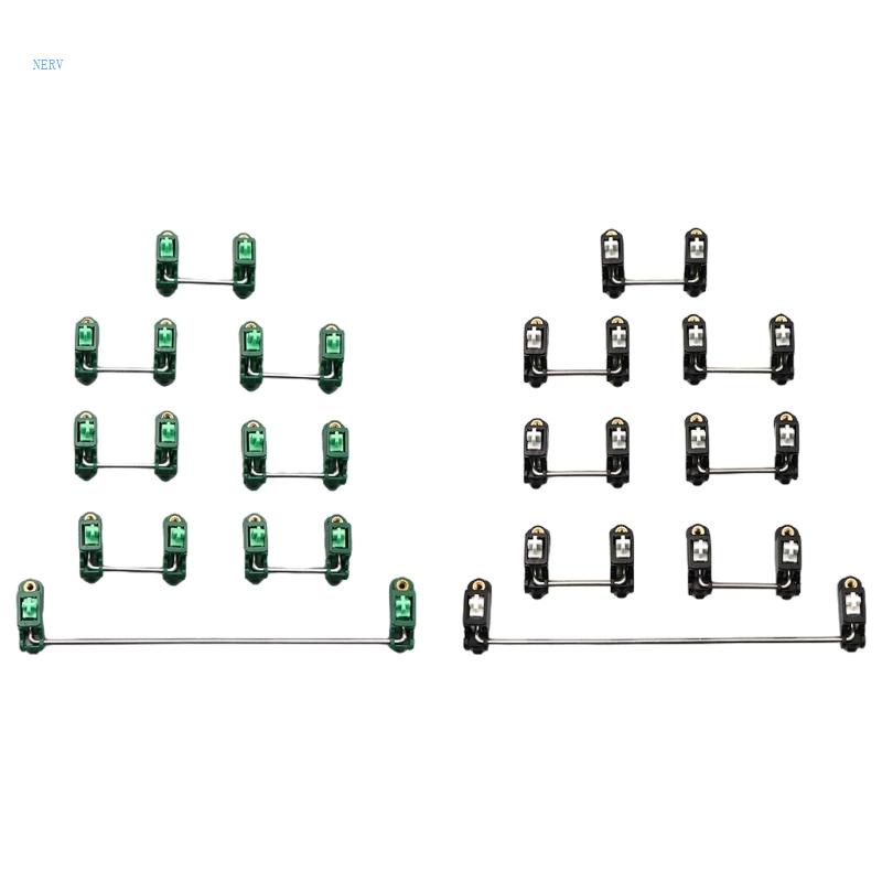 Bộ Ổn Định Bàn Phím Cơ 61 87 104 108 Key 6 25U 2U Bằng Thép Mạ Vàng