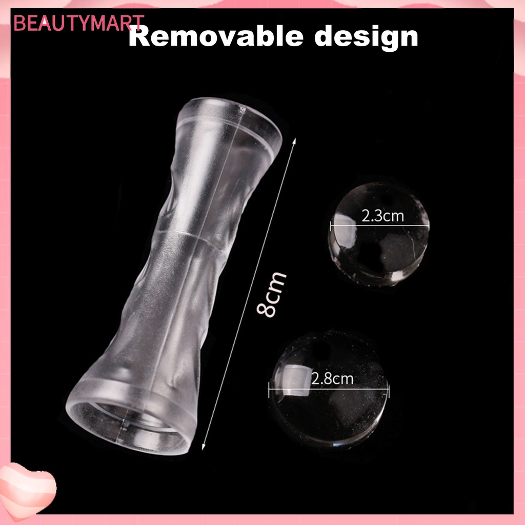 Dụng Cụ In Hình Móng Tay Hai Đầu Độ Co Giãn Cao Bằng Silicone Kèm Dụng Cụ Cạo