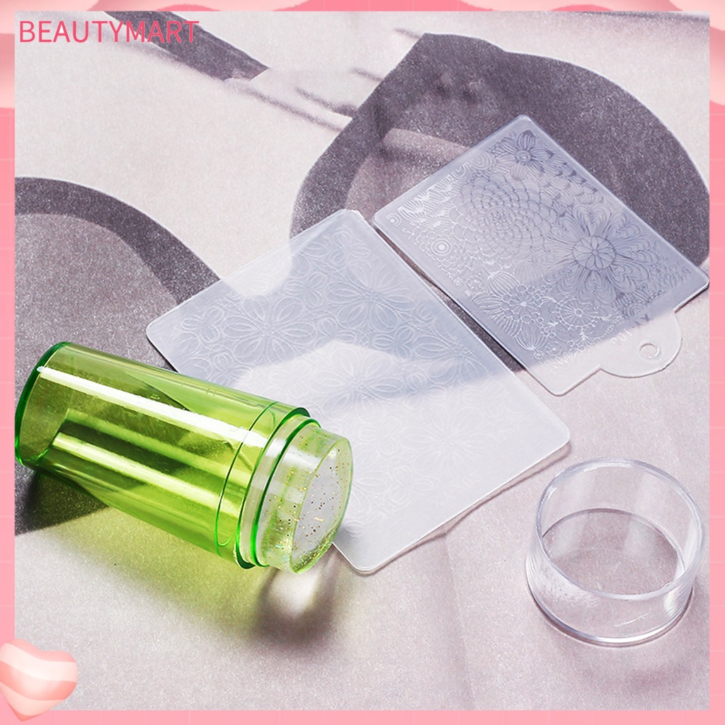 1 Bộ Dụng Cụ In Hình Móng Tay Bằng Silicone Gọn Nhẹ Tái Sử Dụng Được Cho Nữ