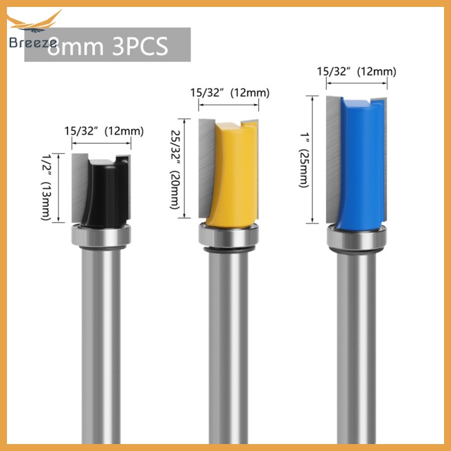 Mũi Phay Cắt Chế Biến Gỗ Đường Kính 8mm Độ Cứng Cao Chống Mài Mòn