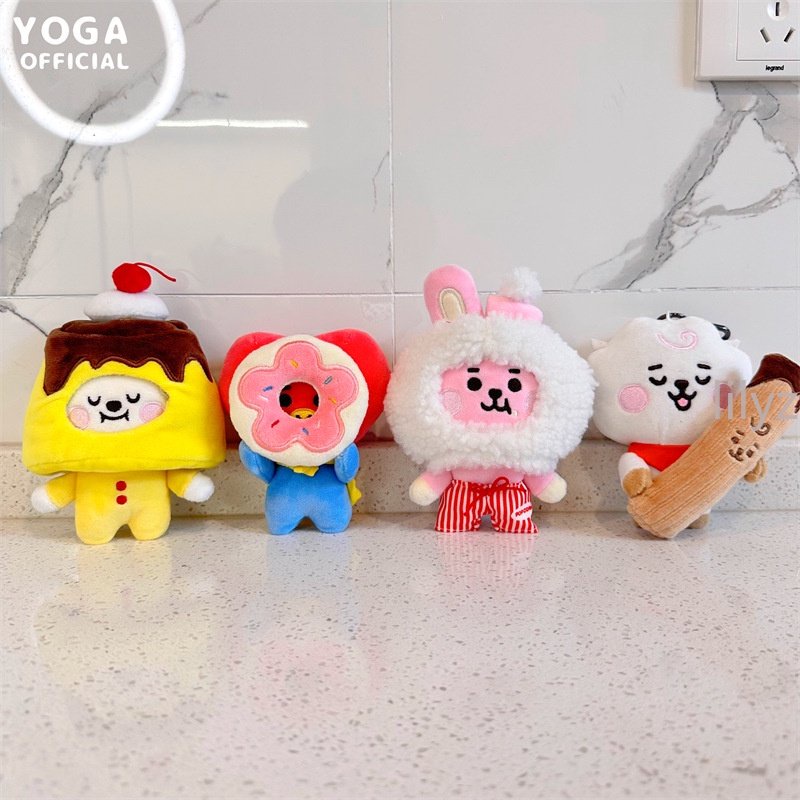 Móc Khóa Búp Bê Nhồi Bông BT21 Dễ Thương