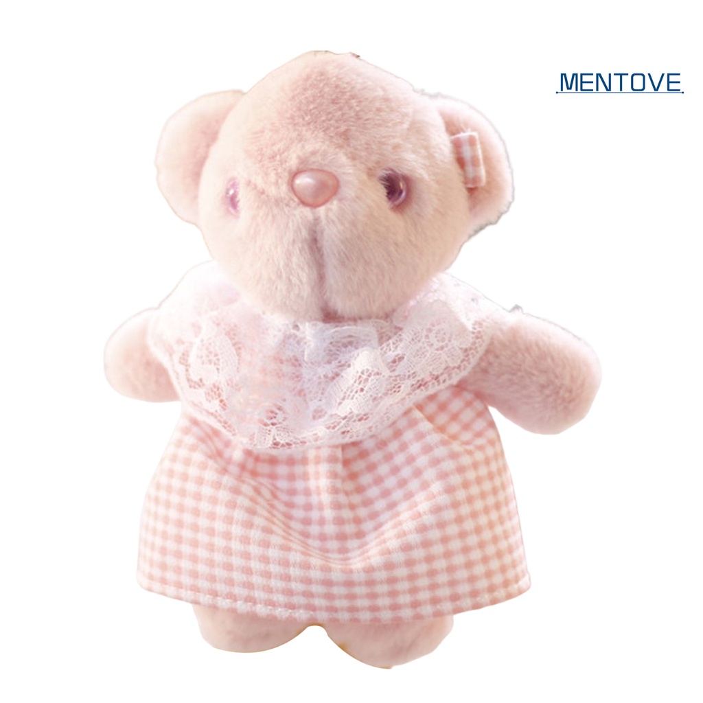 Móc Khóa Gấu Bông 3D Bằng Cotton Mềm Mại 15cm Trang Trí Đa Ứng Dụng