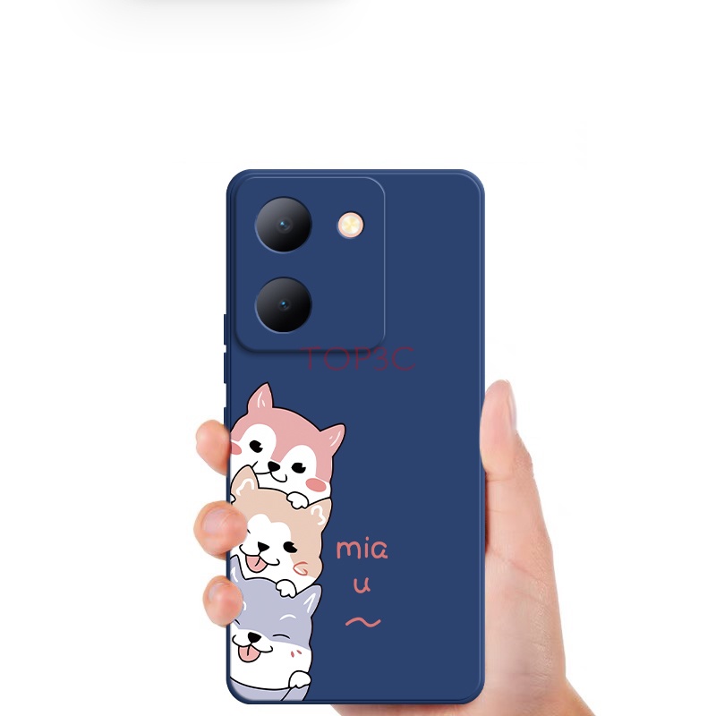 Ốp lưng Vivo Y36 Ốp Điện Thoại Hình Chú Chó Dễ Thương Cho Vivo Y36 / Y20 / Y12S / Y20S / Y35 / Y02 / Y16 / Y22 / Y22S / Y15S / Y15A / Y01 GG