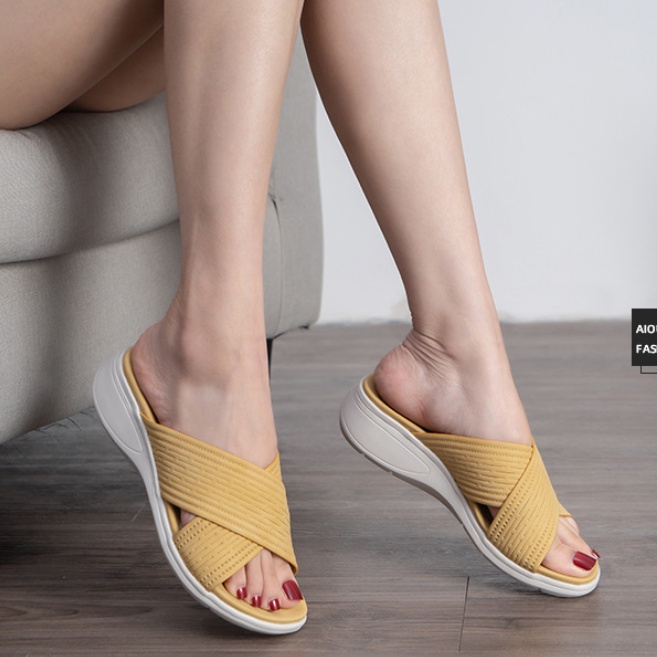 Xăng đan Đế Mềm Dày Phong Cách Bohemian Dành Cho Nữ