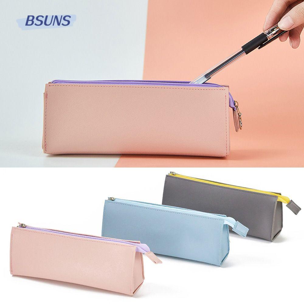 Túi Đựng Mỹ Phẩm Da PU Chống Thấm Nước Có Khóa Kéo Đơn Giản Tiện Lợi