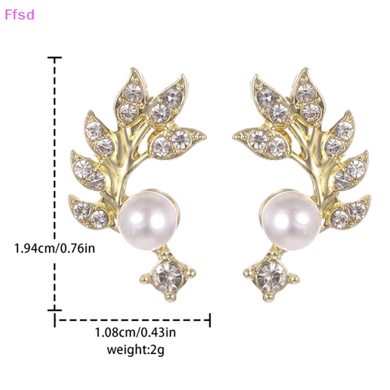 {Ffsd} Bông Tai Hình Chữ U Màu Vàng Pha Lê Thời Trang Hàn Quốc Mới Cho Nữ * Hàng Bán Chạy