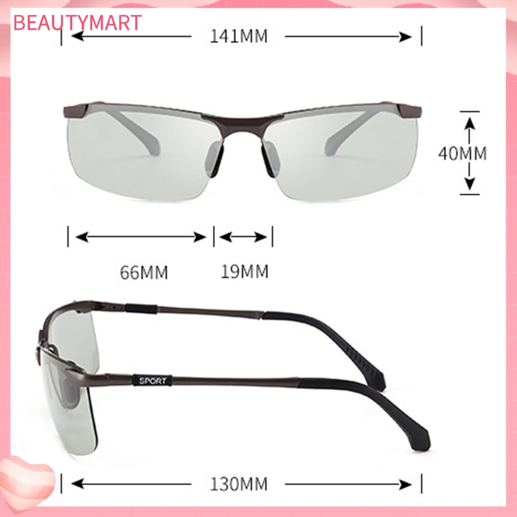 [beautymart] Kính Mát Chống Nắng Không Dễ Vỡ Không Đổi Màu Thông Minh Cho Nam Lái Xe