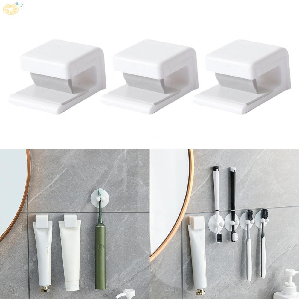 【VARSTR】3pc Self Adhesive Toothpaste Holder Dispenser Wall Mount High Quality Organizer