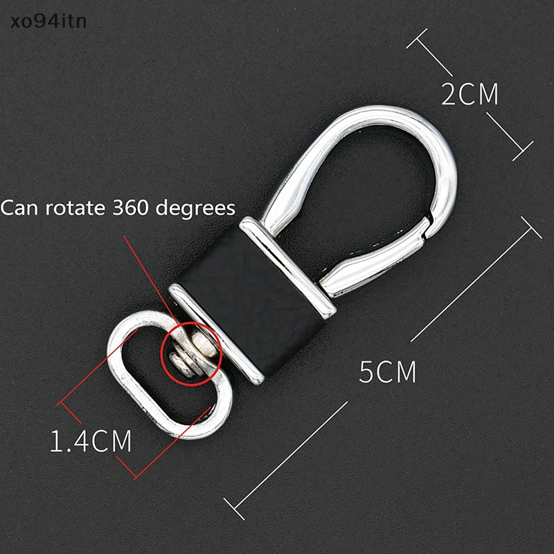 Móc Chìa Khóa Bằng Da Và Kim Loại Thời Trang