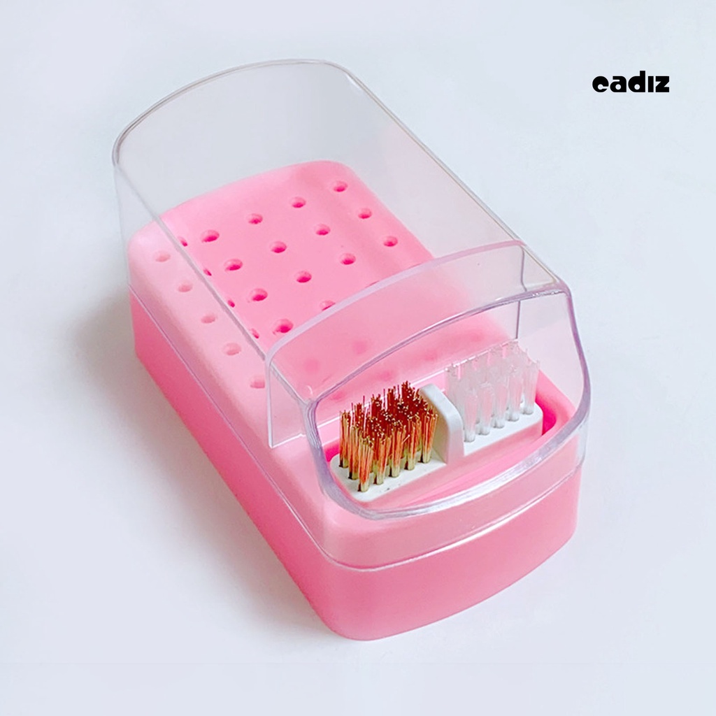 Giá Đỡ Mũi Khoan Móng Tay 30 Ngăn Chống Bụi Có Thể Giặt Lại Tiện Dụng