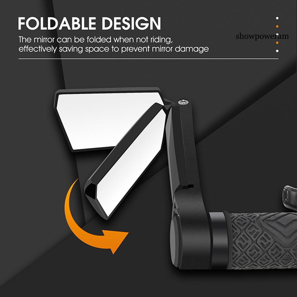 1 Cặp Gương Chiếu Hậu Đa Năng Tiết Kiệm Không Gian Gắn Tay Lái Xe Đạp
