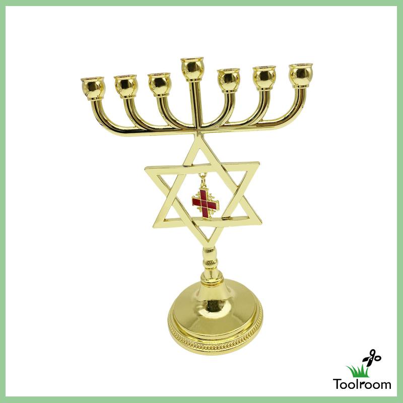 Giá Đỡ Đèn Cầy / Nến Hanukkah Menorah Thiết Kế Độc Đáo Tiện Dụng