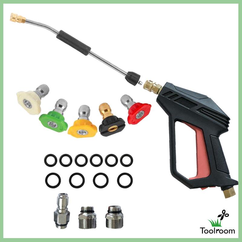 Vòi Xịt Nước Áp Suất Cao Kèm 5 Đầu Phun Dùng Rửa Xe Hơi / Tưới Cây Sân Vườn Ngoài Trời