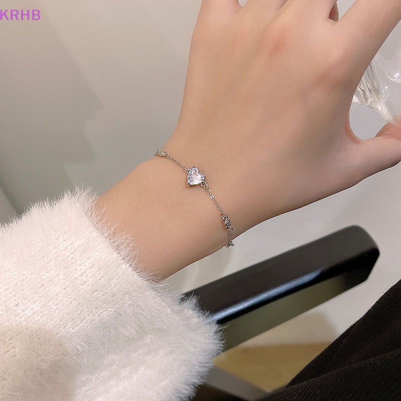 Vòng Tay Đính Đá Zircon Lấp Lánh Thời Trang Sang Trọng Cho Nữ Mới