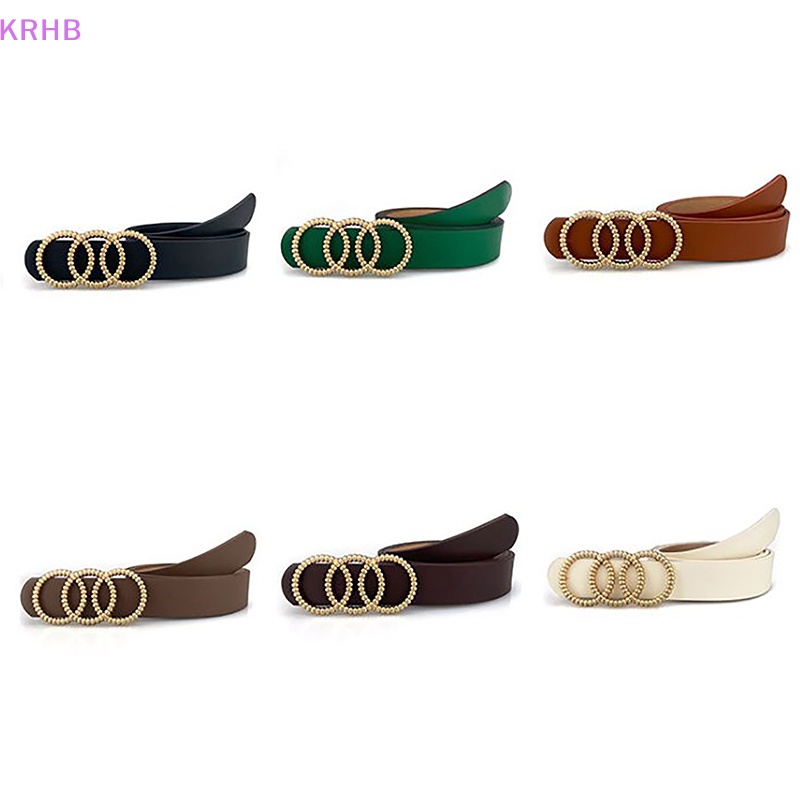 Thắt Lưng Khóa Tròn Phong Cách Gothic Punk Dễ Phối Đồ Dành Cho Nữ Mới