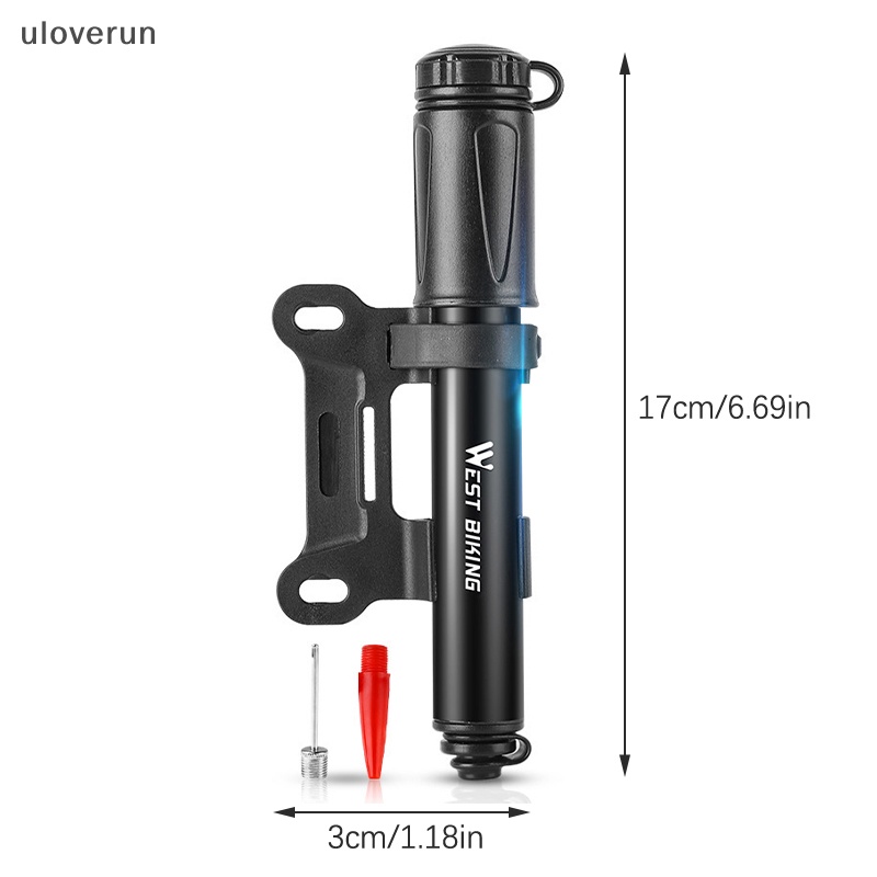 Bơm Xe Đạp Mini Cầm Tay 100Psi Chất Liệu Hợp Kim Nhôm