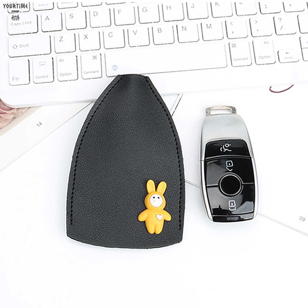 Set 4 Vỏ Bọc Chìa Khóa Xe Hơi Bằng Da PU In Họa Tiết Hoạt Hình Dễ Thương Ốp