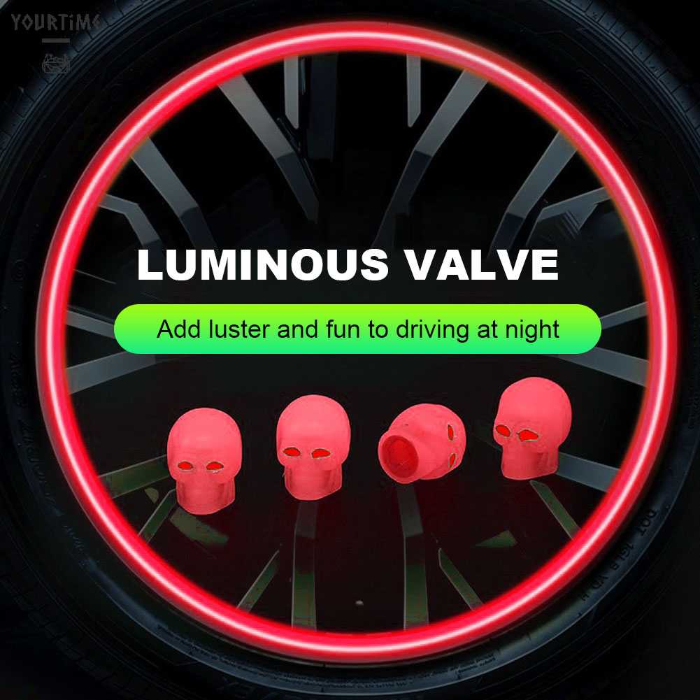 Nắp Van Bánh Xe Chống Bụi Phát Sáng Trong Tối