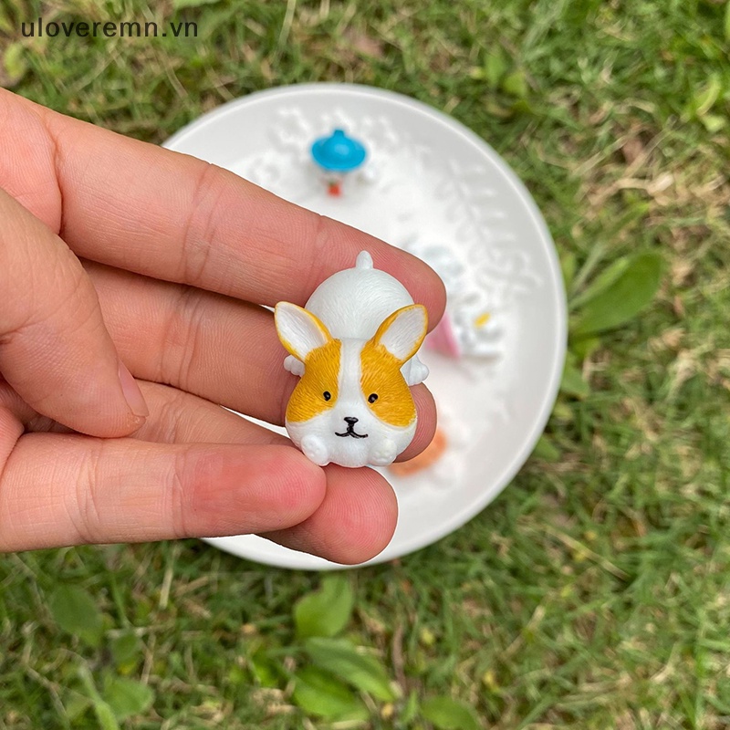 Set 2 Đồ trang trí Cún Cưng / Thỏ Hoạt Hình Mini Dạ Quang Trang Trí Tiểu Cảnh