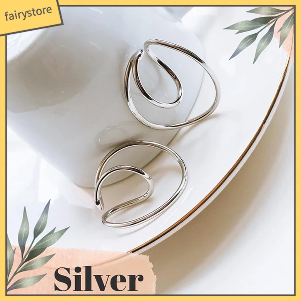 Bông Tai Dạng Kẹp Phong Cách Retro Cá Tính Cho Nữ