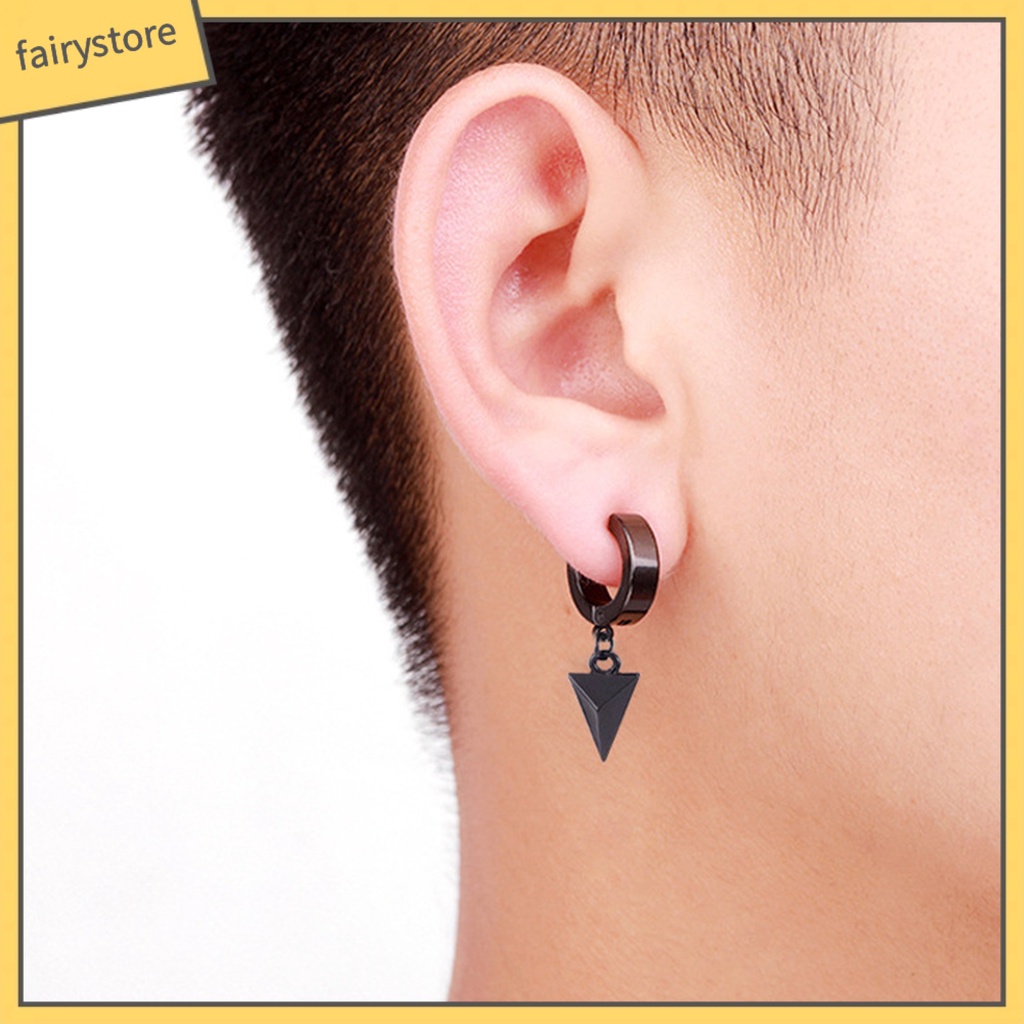 1 Bông Tai Nam Đính Đá Nhiều Hình Dạng Màu Sắc Phong Cách Gothic