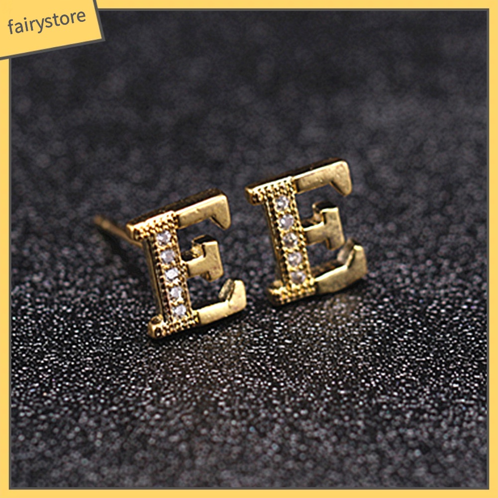 Bông Tai Hình 26 Chữ Cái Đính Đá Thời Trang Dành Cho Nữ