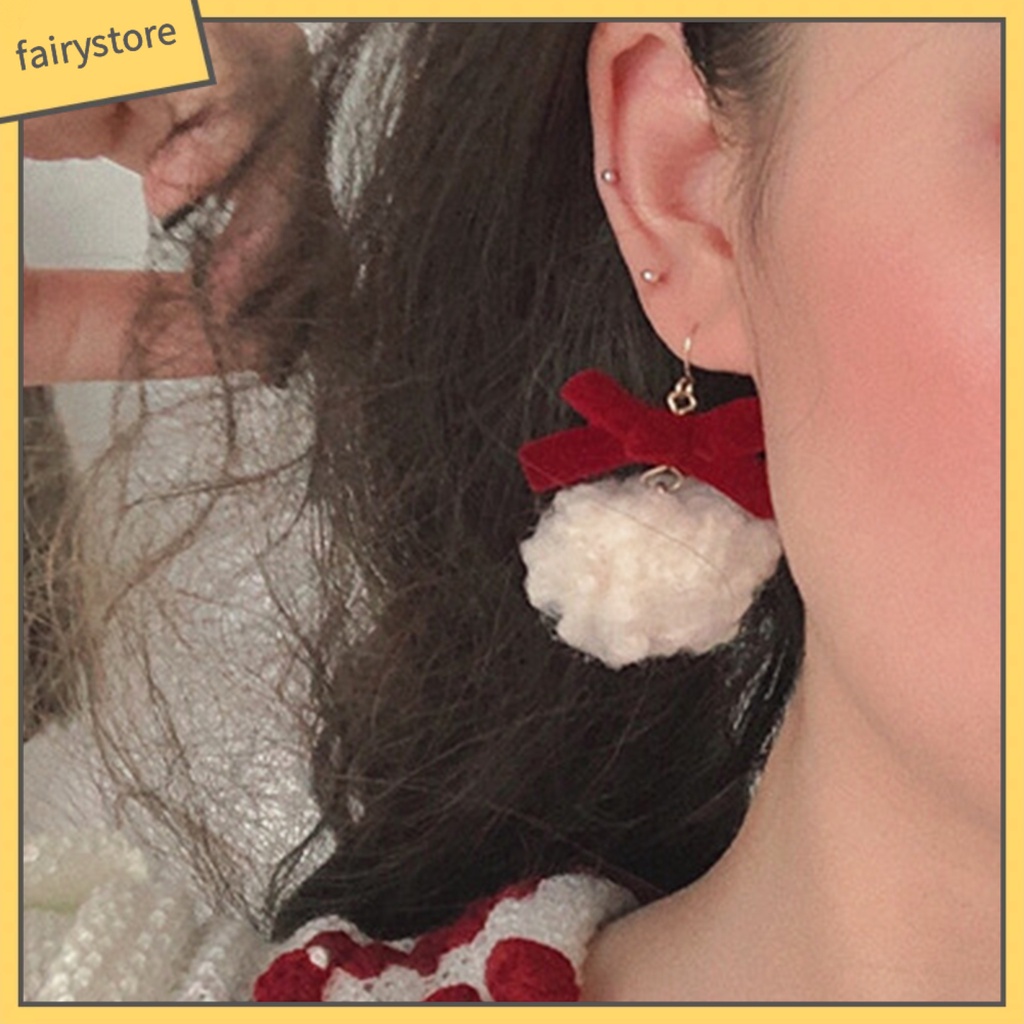 1 Đôi Bông Tai Hình Nơ Bằng Hợp Kim Dành Cho Nữ