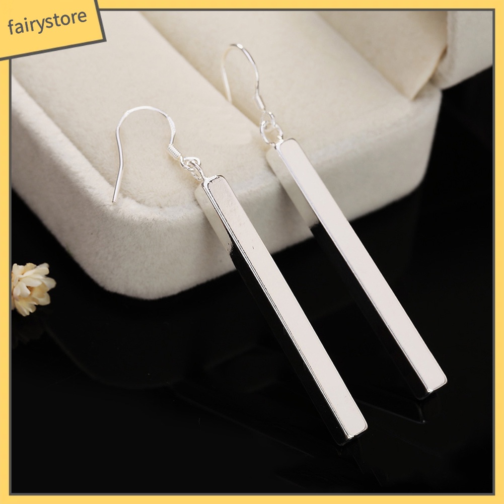 Bông Tai Mạ Bạc Dáng Dài Thời Trang Dành Cho Nữ