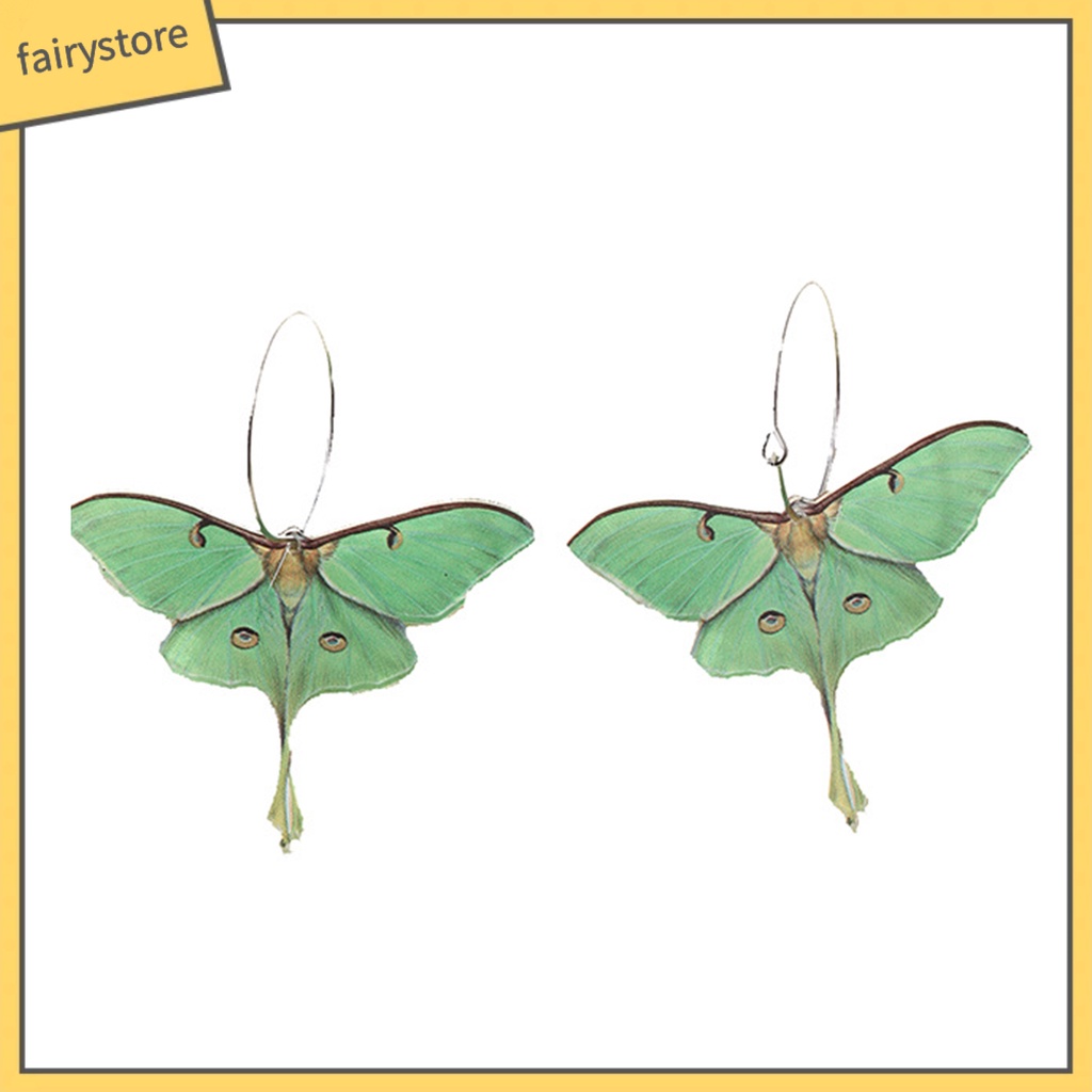 1 Đôi Bông Tai Tròn Lớn Mặt Bướm Hình Học Thời Trang Dành Cho Nữ