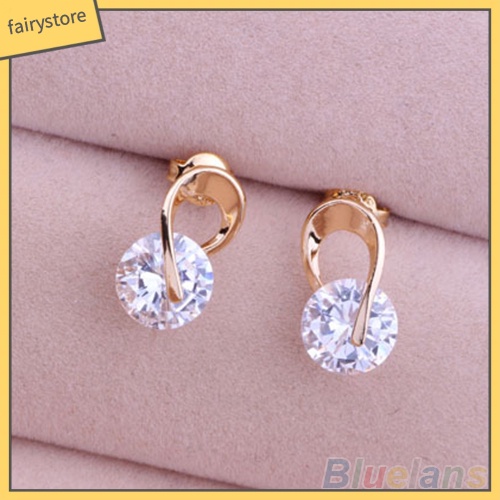 Đôi Khuyên Tai Đính Đá Thời Trang Cho Nữ