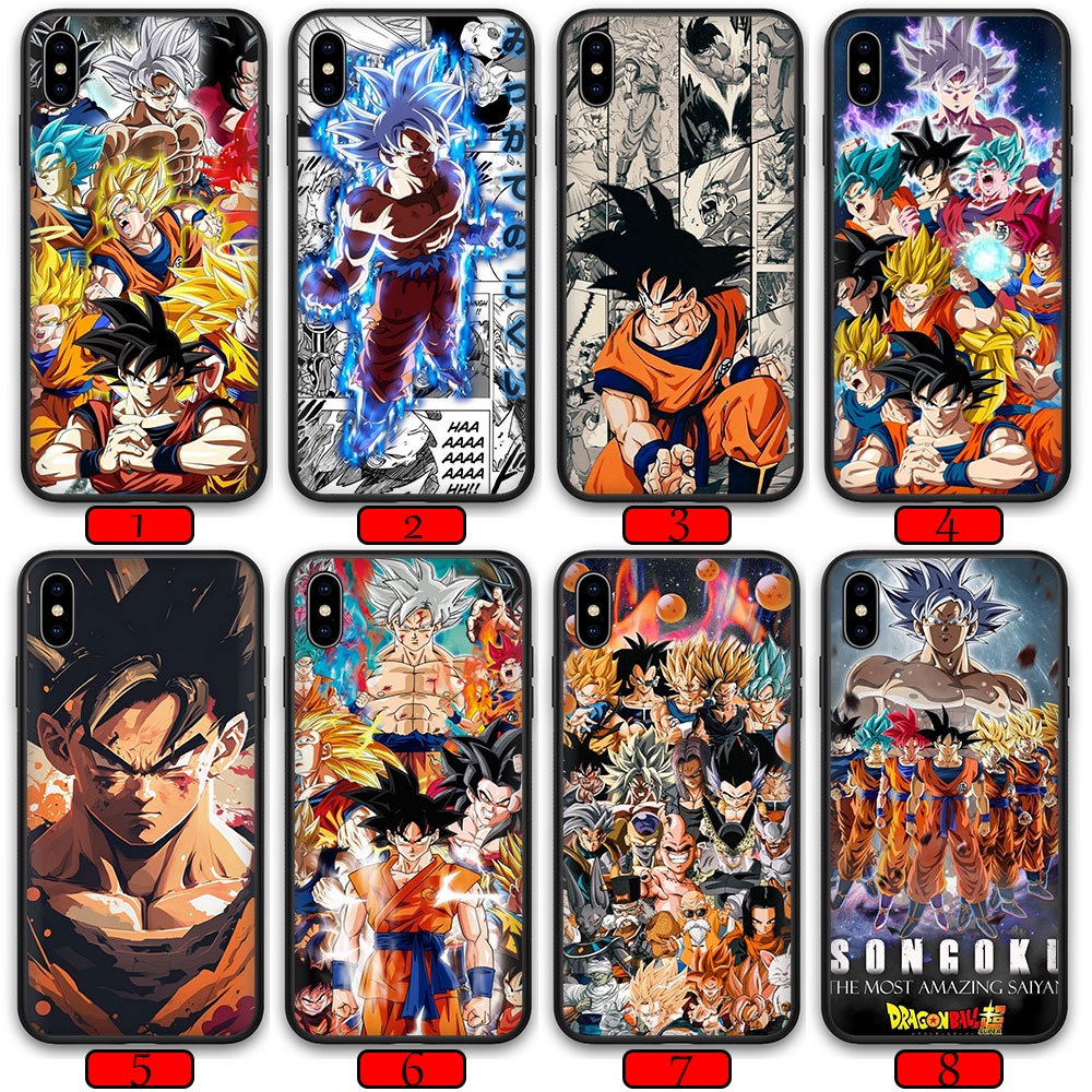 Ốp Điện Thoại Mềm Hình Songoku Cho iPhone 5 5s SE 6 6s 6Plus 6sPlus 7 7Plus 8 8Plus 49NC