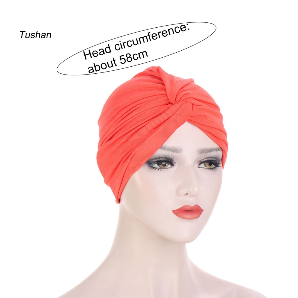 [Ts] Khăn Trùm Đầu Dệt Kim Bảo Vệ Đầu Thoải Mái Bốn Mùa Chống Rụng Tóc Dễ Phối Đồ Cho Phụ Nữ