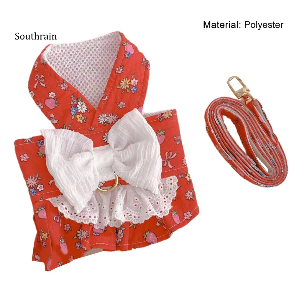 1 Bộ Áo Vest Và Quần Yếm Bằng Polyester Thoáng Khí In Họa Tiết Dễ Thương Dùng Chụp Ảnh Cho Cún Cưng