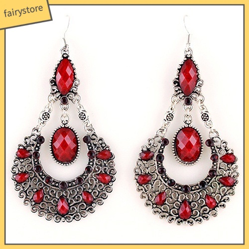 Bông Tai Hình Giọt Nước Đính Đá Thời Trang Dành Cho Cô Dâu