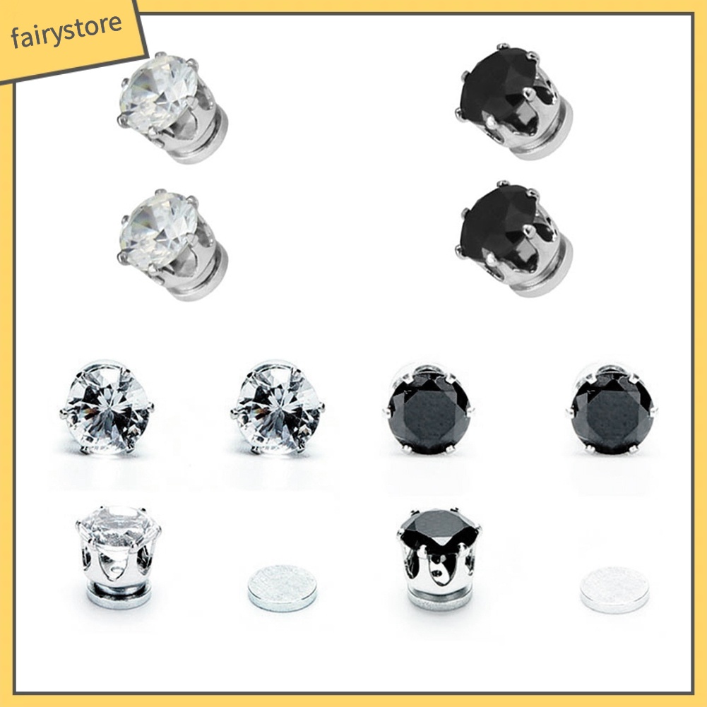 1 Đôi Bông Tai Kẹp Không Xỏ Lỗ Dành Cho Nam Và Nữ