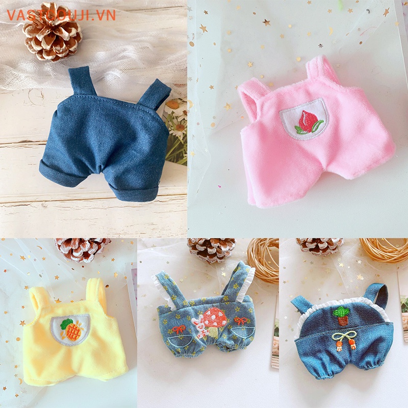 Quần Yếm Dài 20CM Xinh Xắn Cho Búp Bê VN