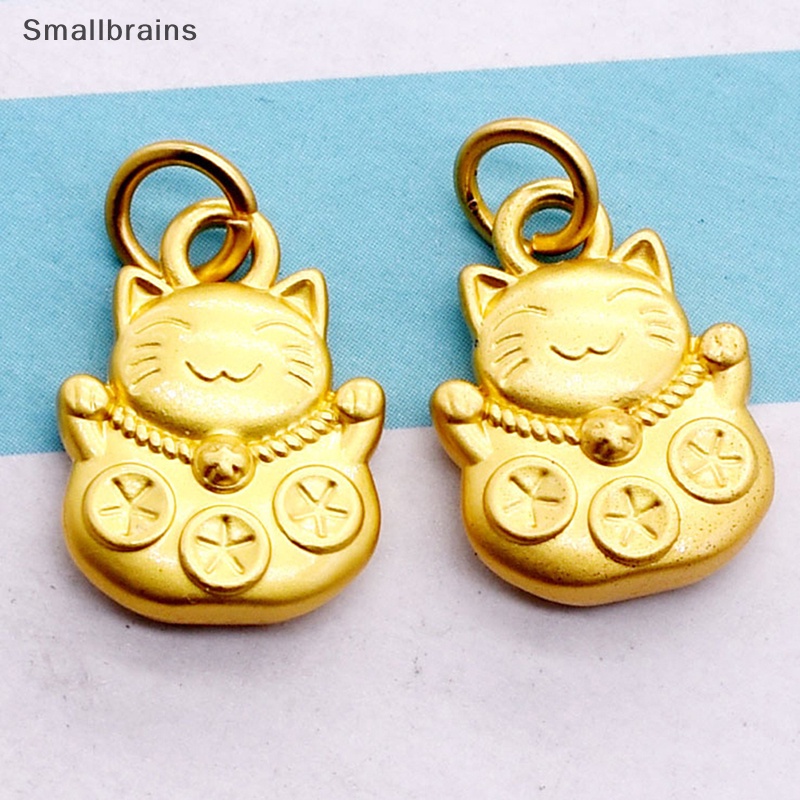 Mặt Vòng cổ Hình Mèo May Mắn Dễ Thương Dùng Làm Trang Sức DIY